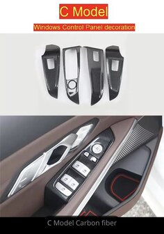 BMW G20 carbon inleg bedieningspaneel deuren 4x