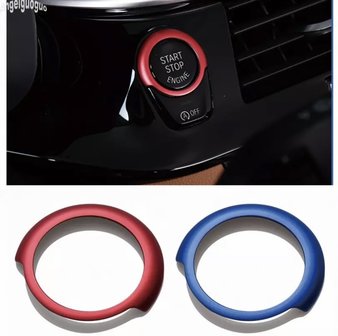 BMW G30 start knop deco blauw of rood