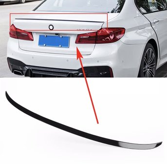 BMW G30 glans zwarte spoiler lip gesoten