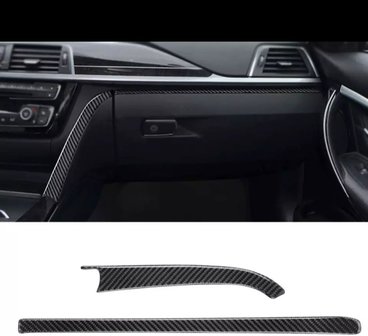 BMW F30 carbon Dash trim 2 stuks
