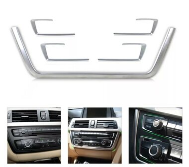 BMW F30 chrome radio trim set 5 delig