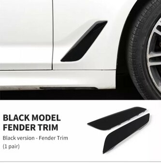 BMW G30 carbon fenders zilver of carbon