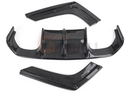 BMW F30 carbon v style diffuser voor M3 bumper