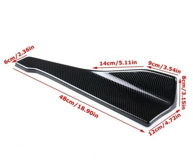 BMW F30 F36 side blades extensions