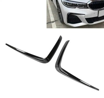 BMW G20/G21 voorbumper splitters zwart of carbon