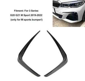 BMW G20/G21 voorbumper splitters zwart of carbon