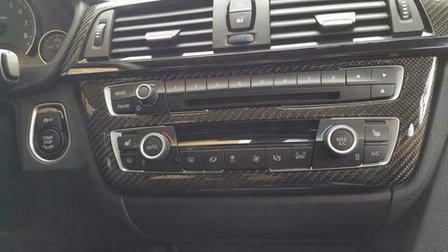 BMW F30 radio en clima trim set chrome