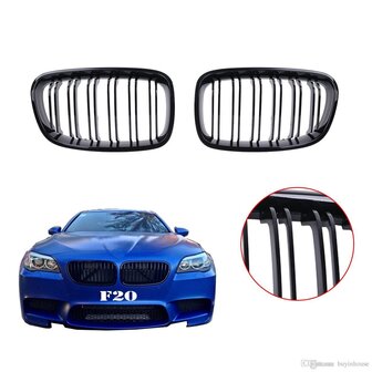 BMW F20 Pre facelift M look grille glans zwart