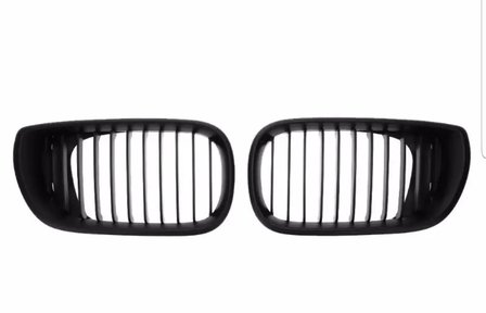 BMW E46 grille sedan mat zwart 