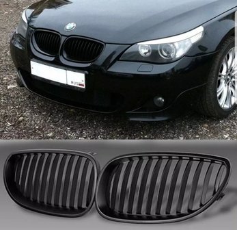 BMW E60 grille mat zwart
