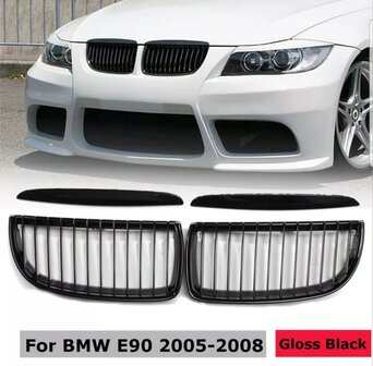BMW E90 glans zwarte grille pre facelift
