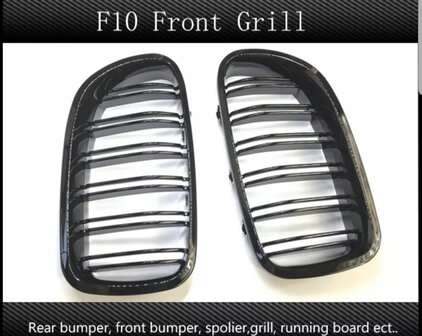 BMW F10/F11 carbon dual slat grille M5