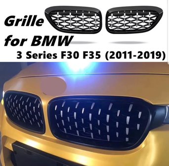 BMW F30 Diamand grille meteor style