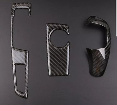 BMW F10 carbon gearshit panel frame set van 3 stuks