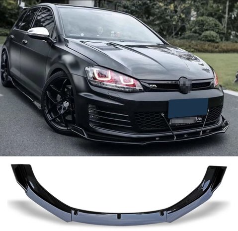 VW Golf 7 front splitter, mat glans of carbon