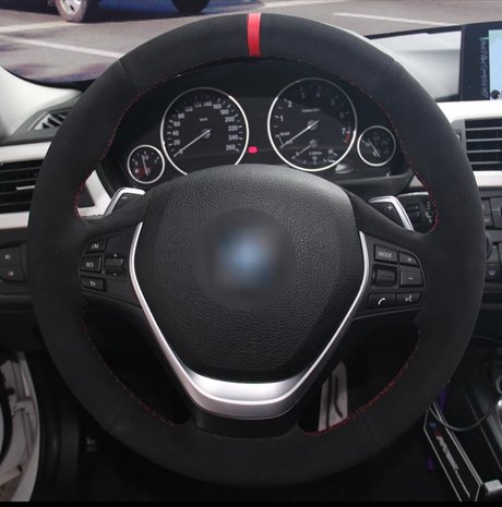 BMW F30 stuur hoes alcantara. Met diversen kleuren bovenband leverbaar