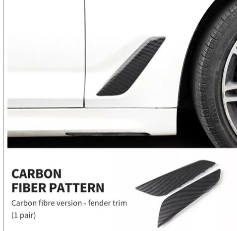 BMW G30 carbon fenders zilver of carbon