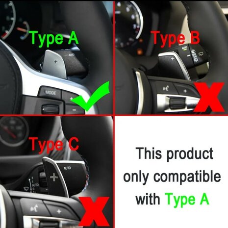 BMW G30 F40 flippers, paddle shifters