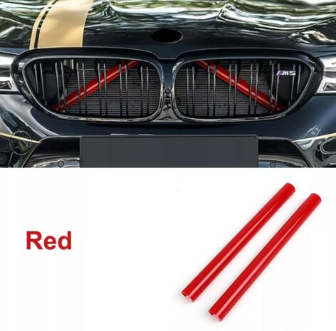 BMW F30 rode of blauwe markers grille