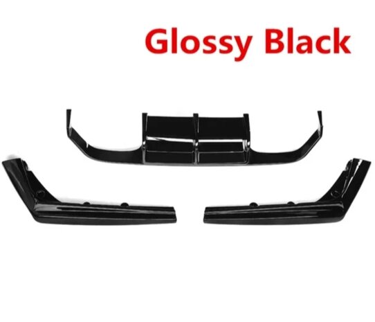 BMW M3 F80 M4 F82 diffuser. Glans zwart of carbon look