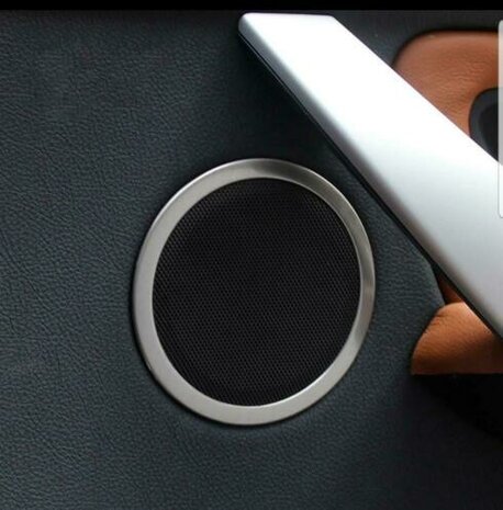 BMW E90/F30 rvs speaker ring omhulsels. 4 stuks