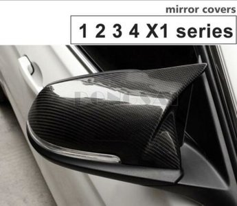 BMW F20 /F30 M3 look spiegel kappen zwart of carbon klik systeem
