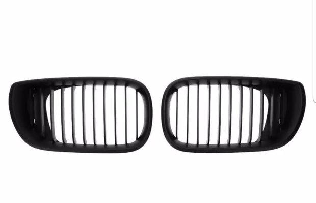 BMW E46 grille sedan mat zwart 